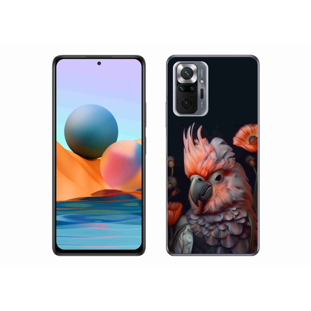 Gélový kryt mmCase na Xiaomi Redmi Note 10 Pro - papagáj kakadu vo farbách