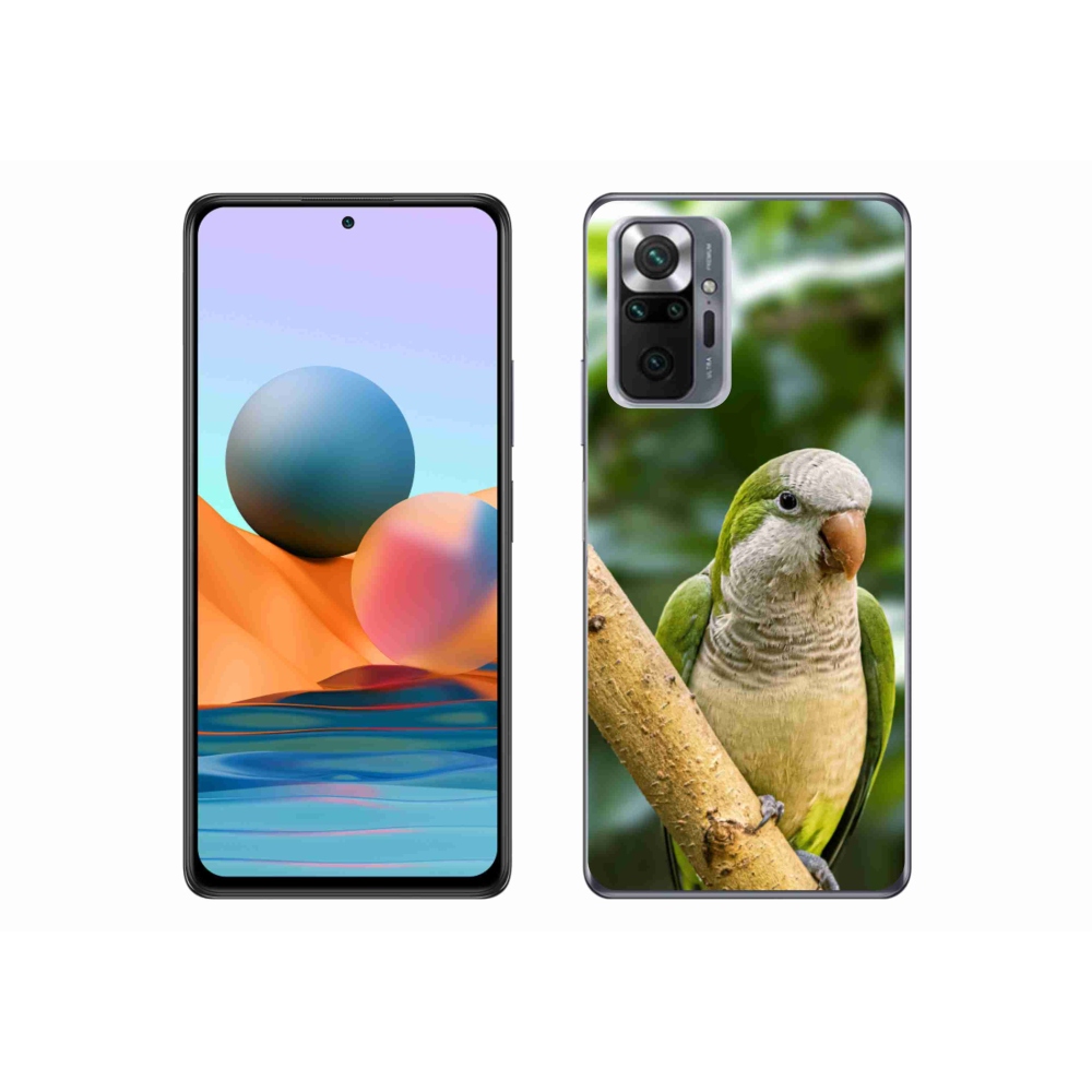 Gélový kryt mmCase na Xiaomi Redmi Note 10 Pro - papagáj mníšok