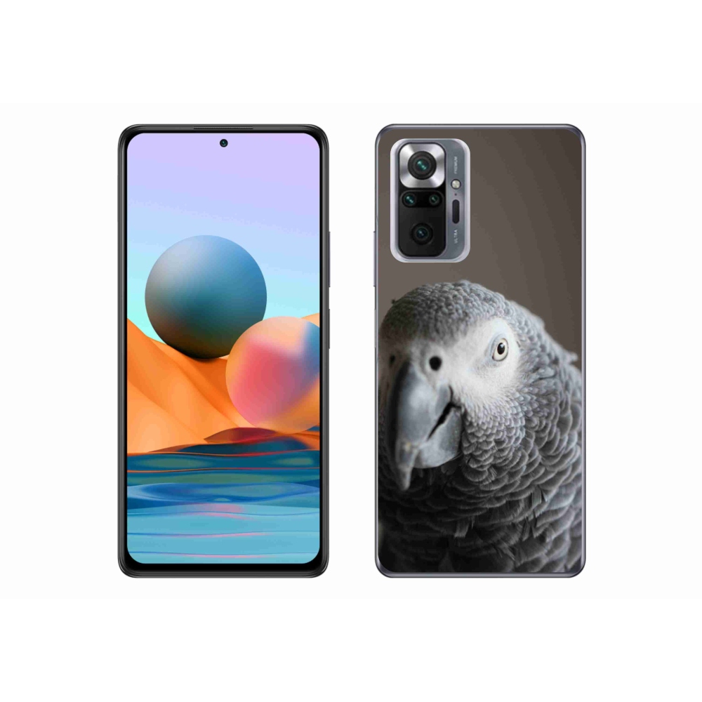 Gélový kryt mmCase na Xiaomi Redmi Note 10 Pro - papagáj žako 2