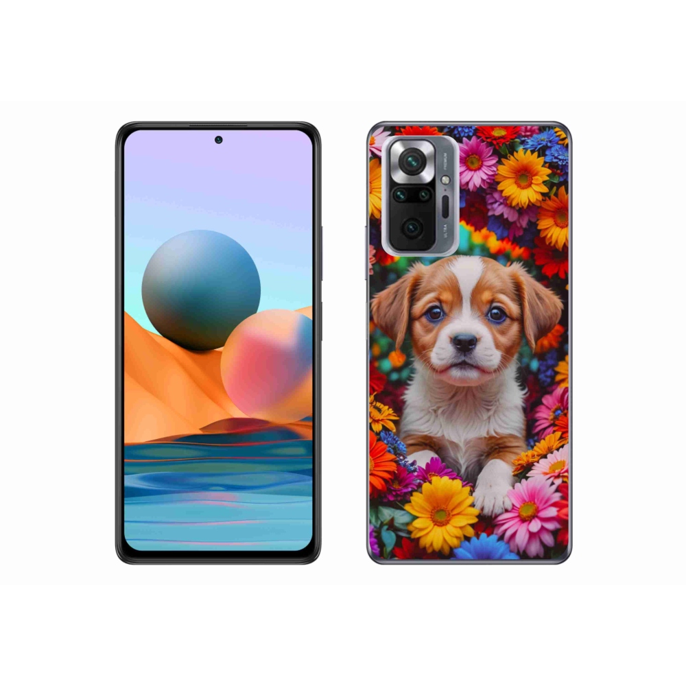 Gélový kryt mmCase na Xiaomi Redmi Note 10 Pro - roztomilé šteňa