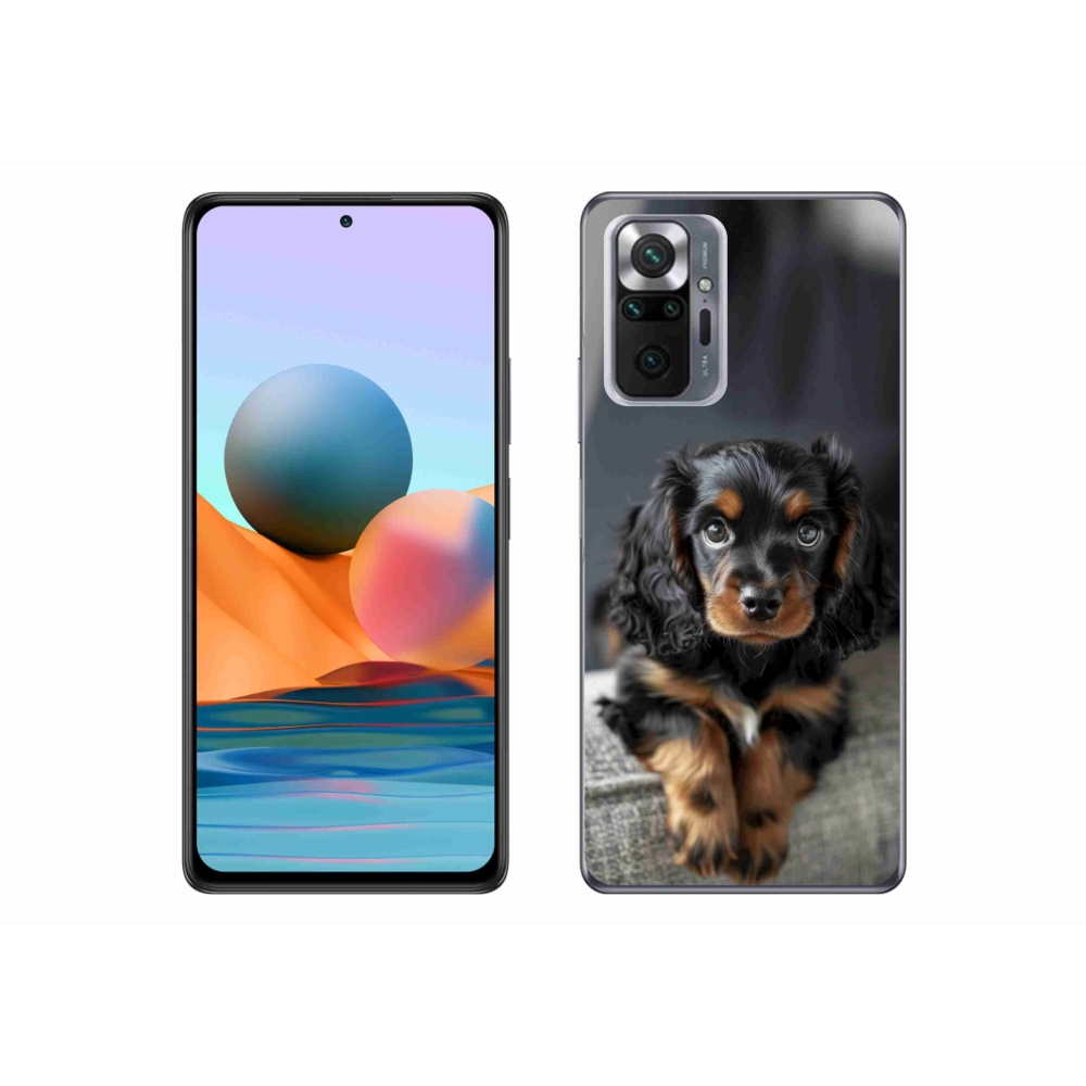 Gélový kryt mmCase na Xiaomi Redmi Note 10 Pro - roztomilý dlhosrstý jazvečík