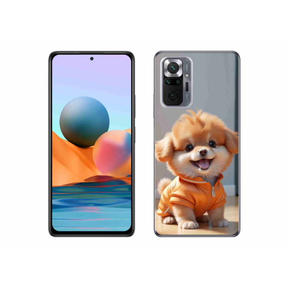 Gélový kryt mmCase na Xiaomi Redmi Note 10 Pro - roztomilý pomeranian v mikine