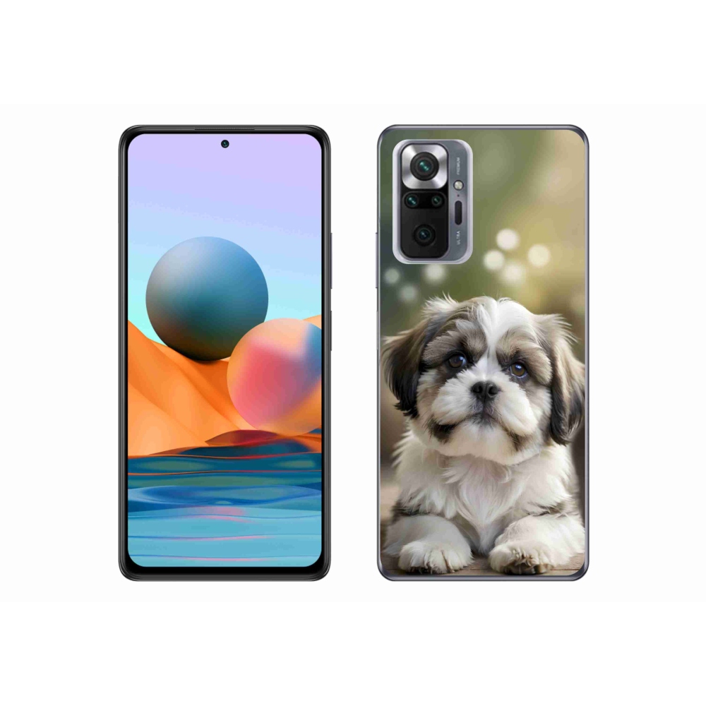 Gélový kryt mmCase na Xiaomi Redmi Note 10 Pro - roztomilý shih-tzu