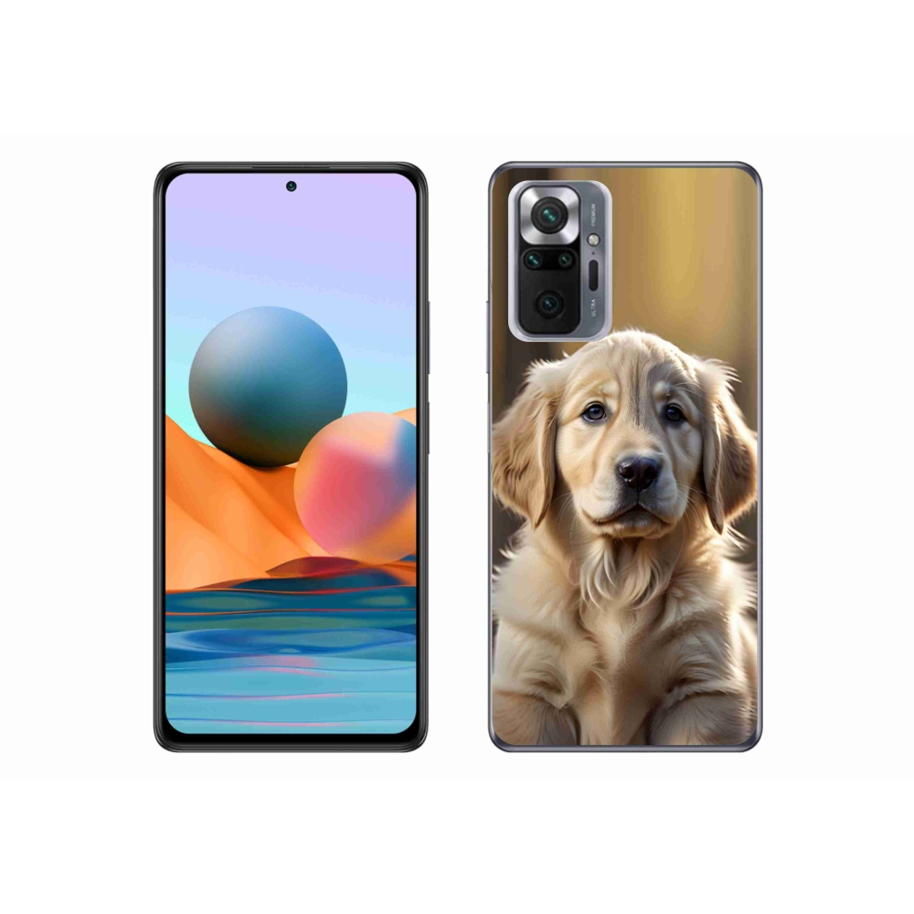 Gélový kryt mmCase na Xiaomi Redmi Note 10 Pro - roztomilý zlatý retriever