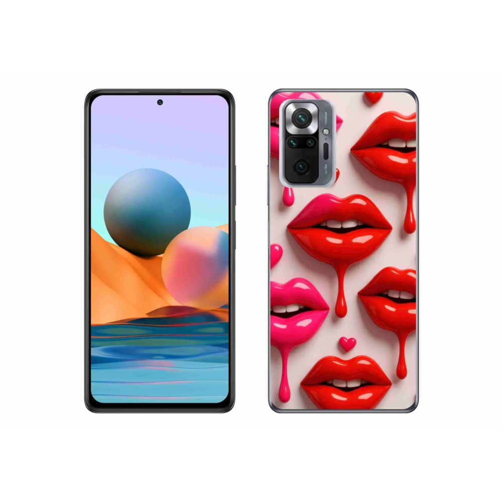 Gélový kryt mmCase na Xiaomi Redmi Note 10 Pro - pery 2