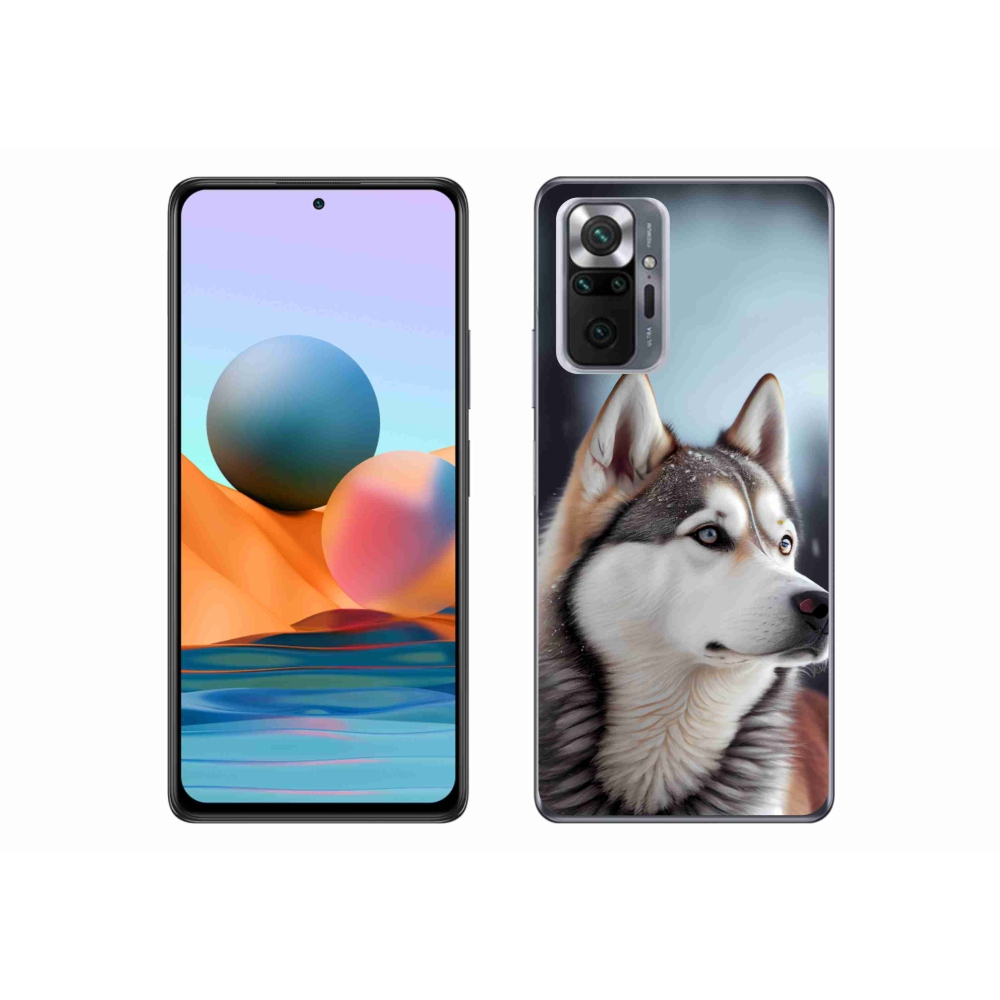 Gélový kryt mmCase na Xiaomi Redmi Note 10 Pro - sibírsky husky