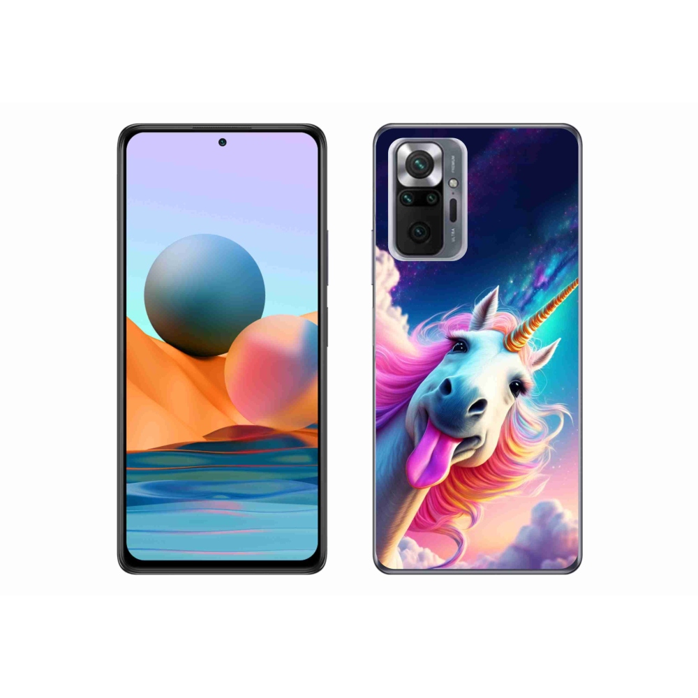 Gélový kryt mmCase na Xiaomi Redmi Note 10 Pro - šialený jednorožec