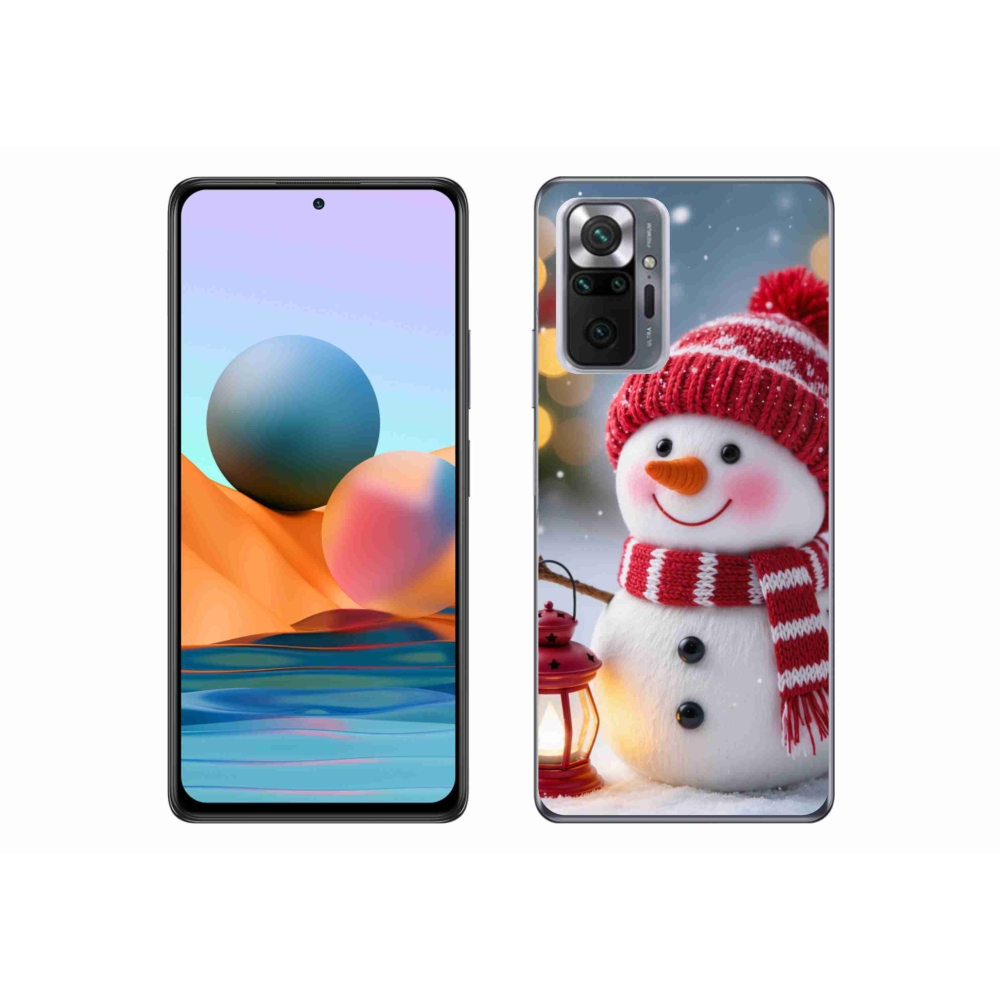 Gélový kryt mmCase na Xiaomi Redmi Note 10 Pro - snehuliak 2