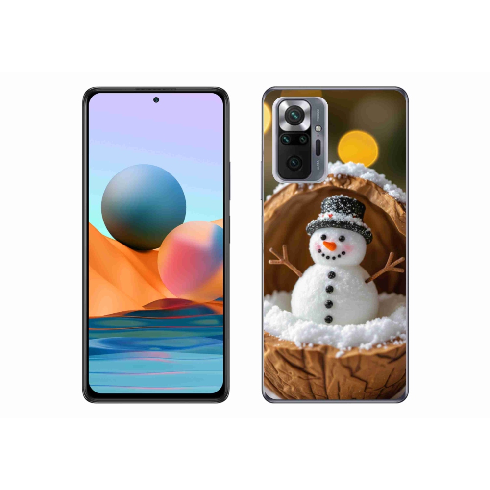 Gélový kryt mmCase na Xiaomi Redmi Note 10 Pro - snehuliak 4