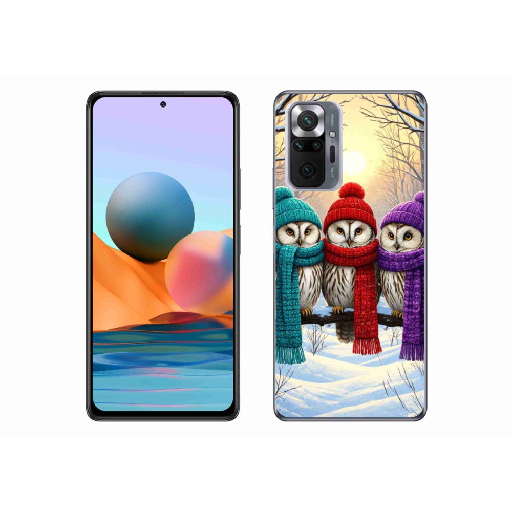 Gélový kryt mmCase na Xiaomi Redmi Note 10 Pro - soví priatelia