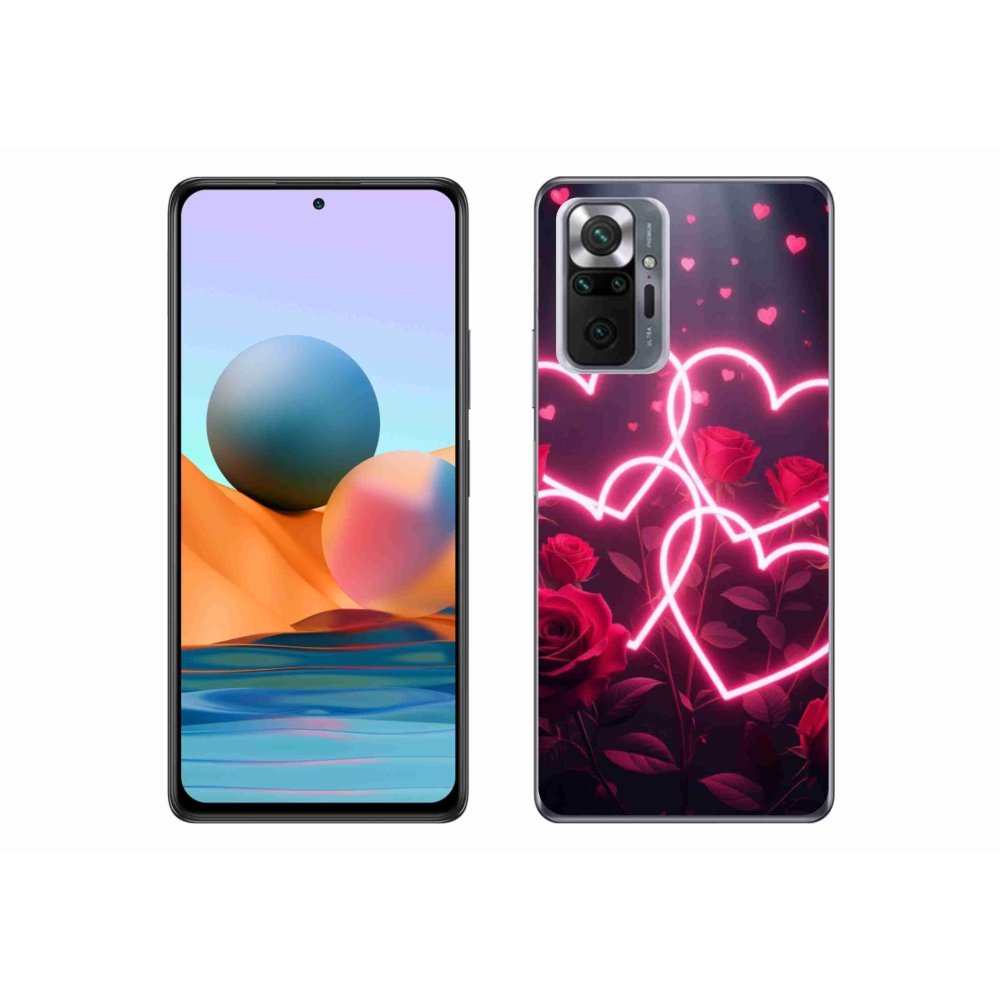 Gélový kryt mmCase na Xiaomi Redmi Note 10 Pro - srdce lásky