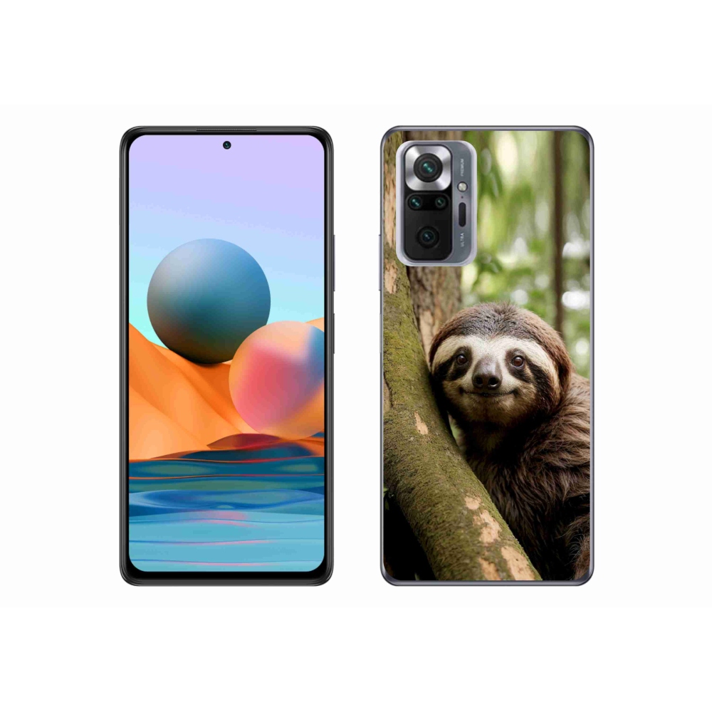 Gélový kryt mmCase na Xiaomi Redmi Note 10 Pro - usmievavý leňochod