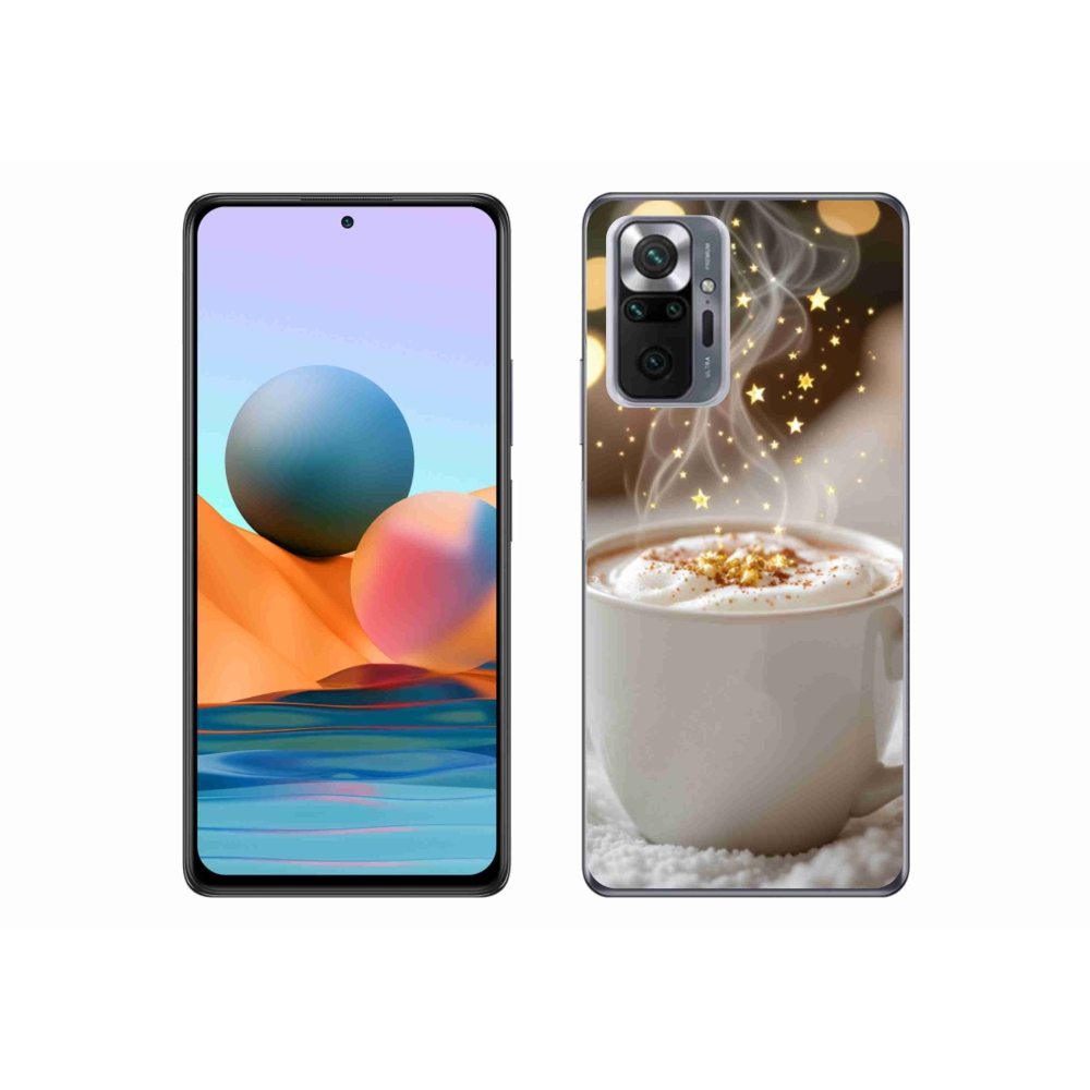 Gélový kryt mmCase na Xiaomi Redmi Note 10 Pro - vianočný horúci nápoj