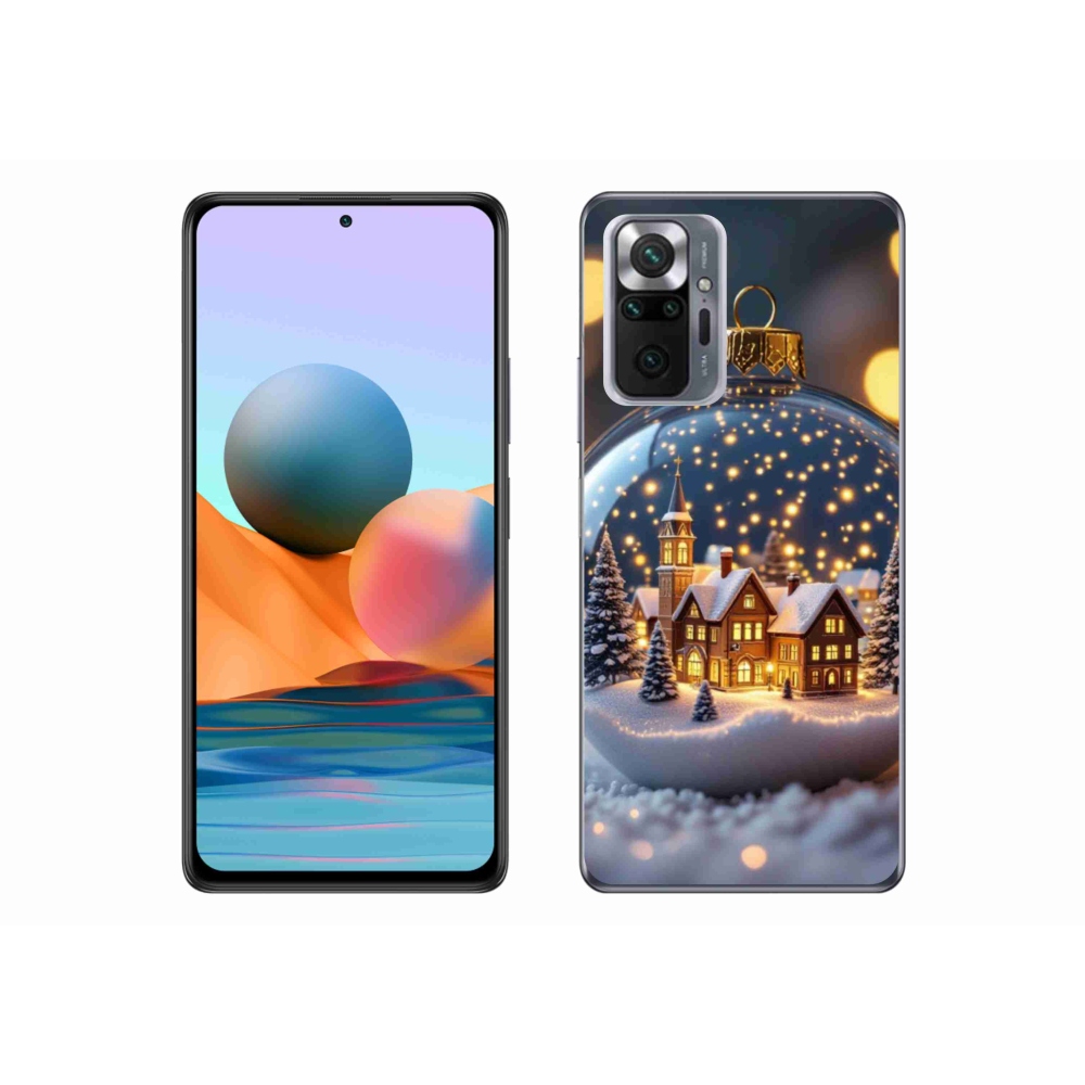 Gélový kryt mmCase na Xiaomi Redmi Note 10 Pro - vianočné gule 4