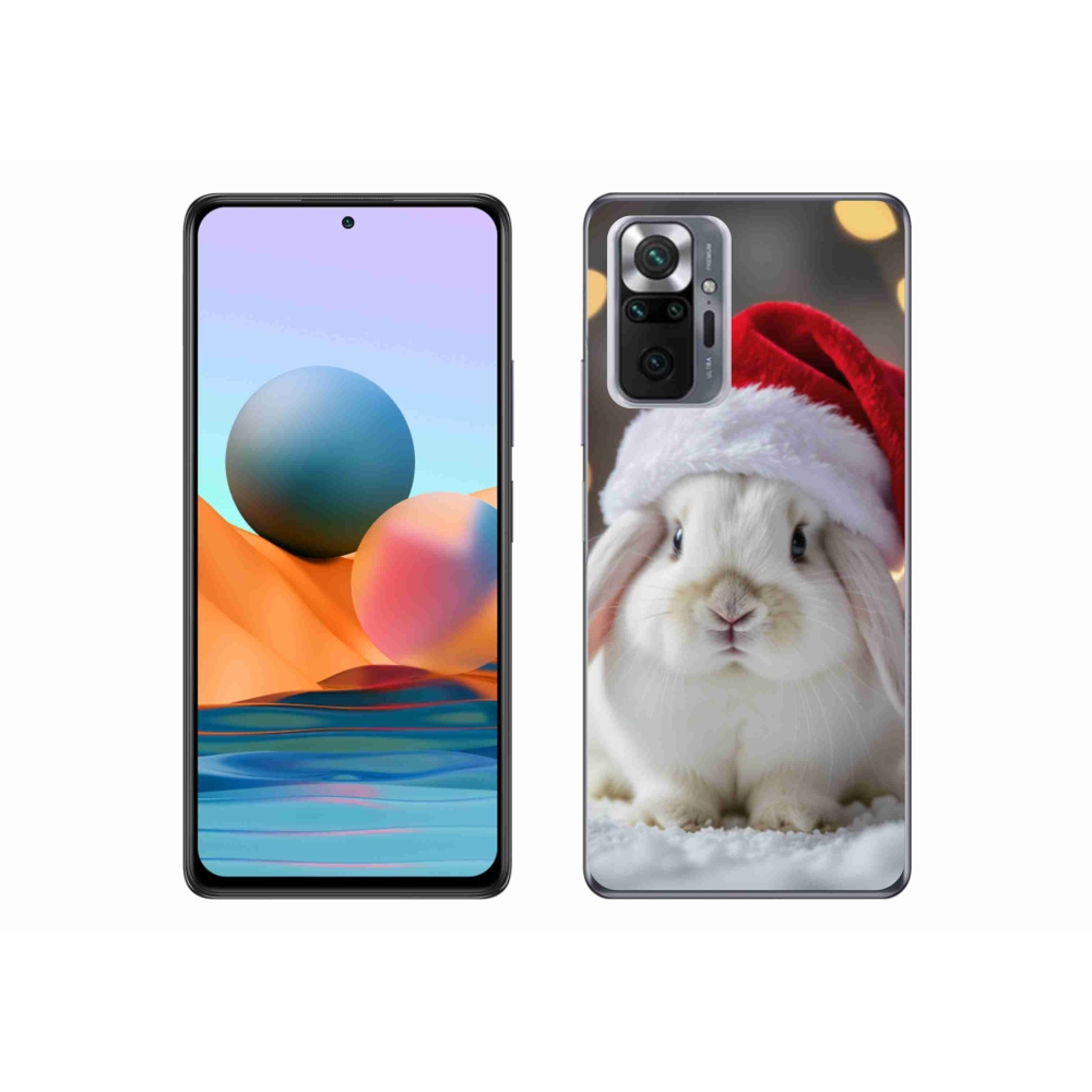 Gélový kryt mmCase na Xiaomi Redmi Note 10 Pro - vianočný králik