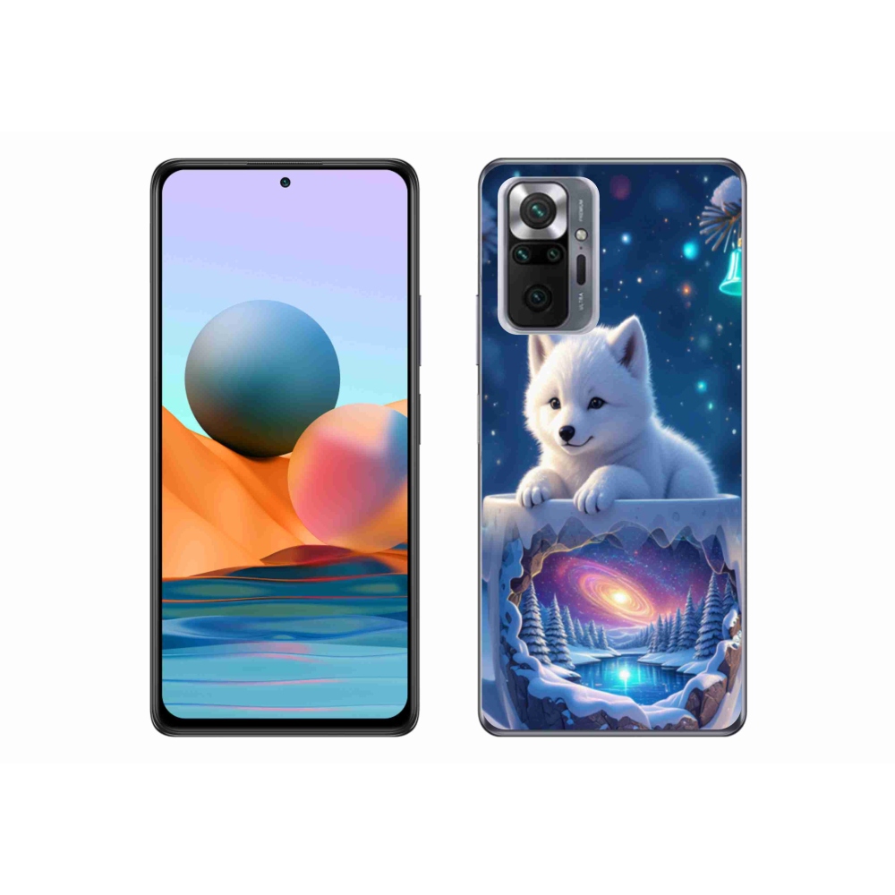 Gélový kryt mmCase na Xiaomi Redmi Note 10 Pro - vianočné šteňa