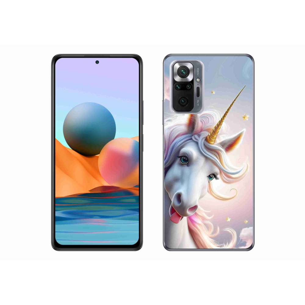 Gélový kryt mmCase na Xiaomi Redmi Note 10 Pro - veselý jednorožec
