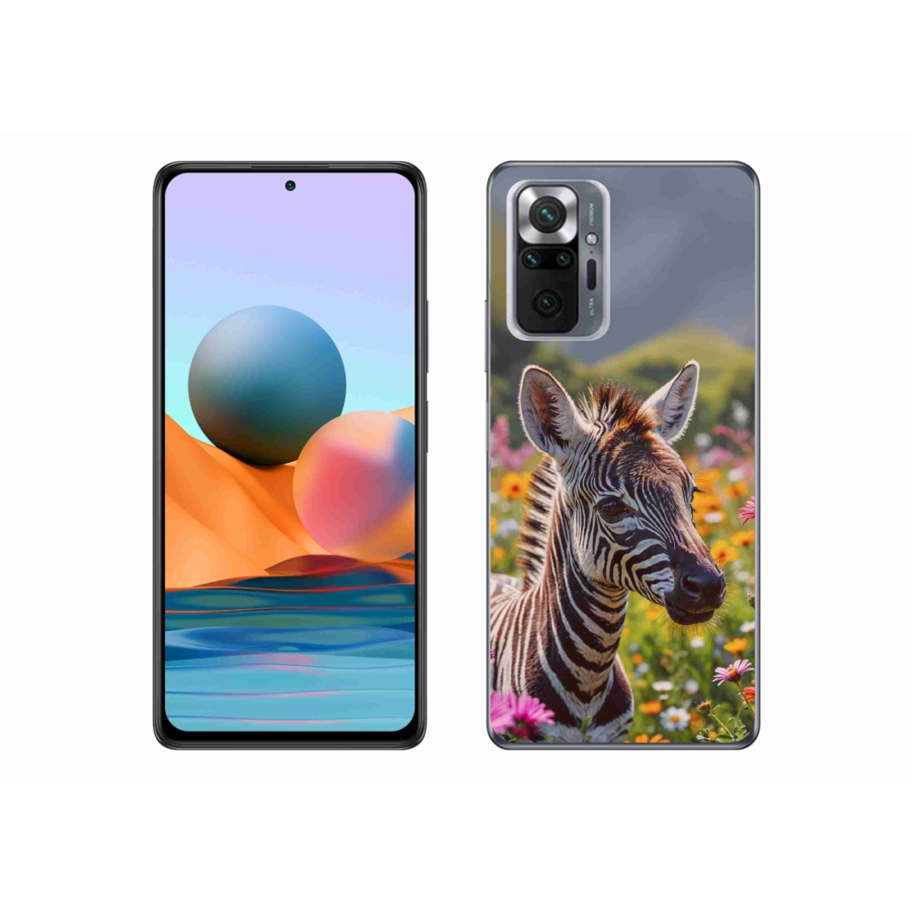 Gélový kryt mmCase na Xiaomi Redmi Note 10 Pro - zebra na lúke