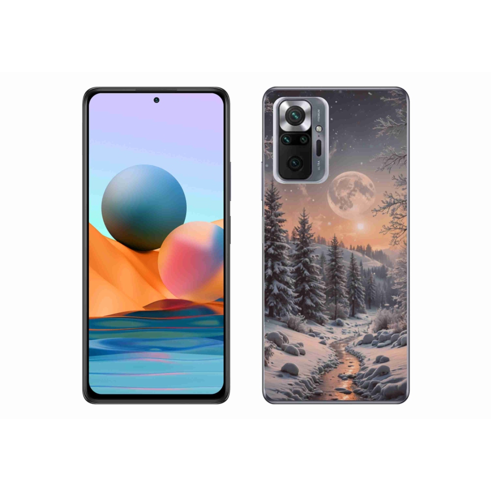 Gélový kryt mmCase na Xiaomi Redmi Note 10 Pro - zimná krajina 2