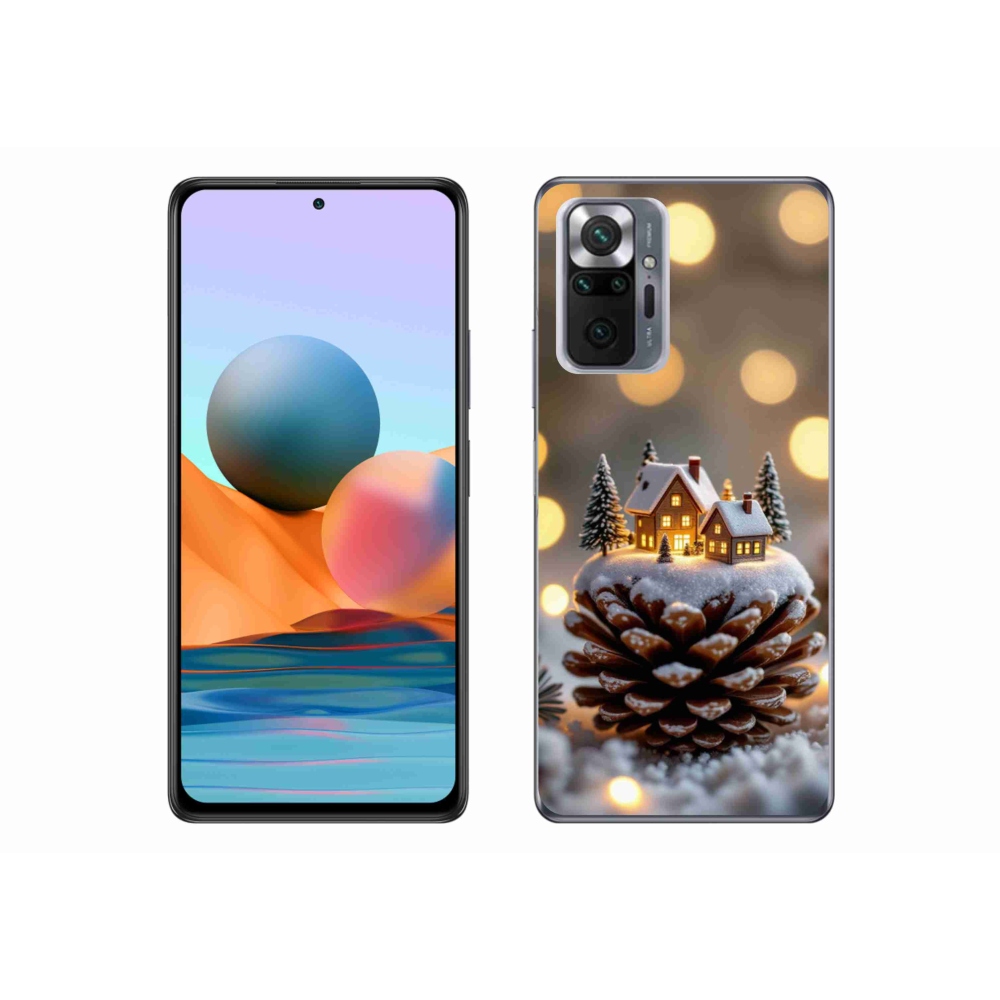 Gélový kryt mmCase na Xiaomi Redmi Note 10 Pro - zimná dedinka