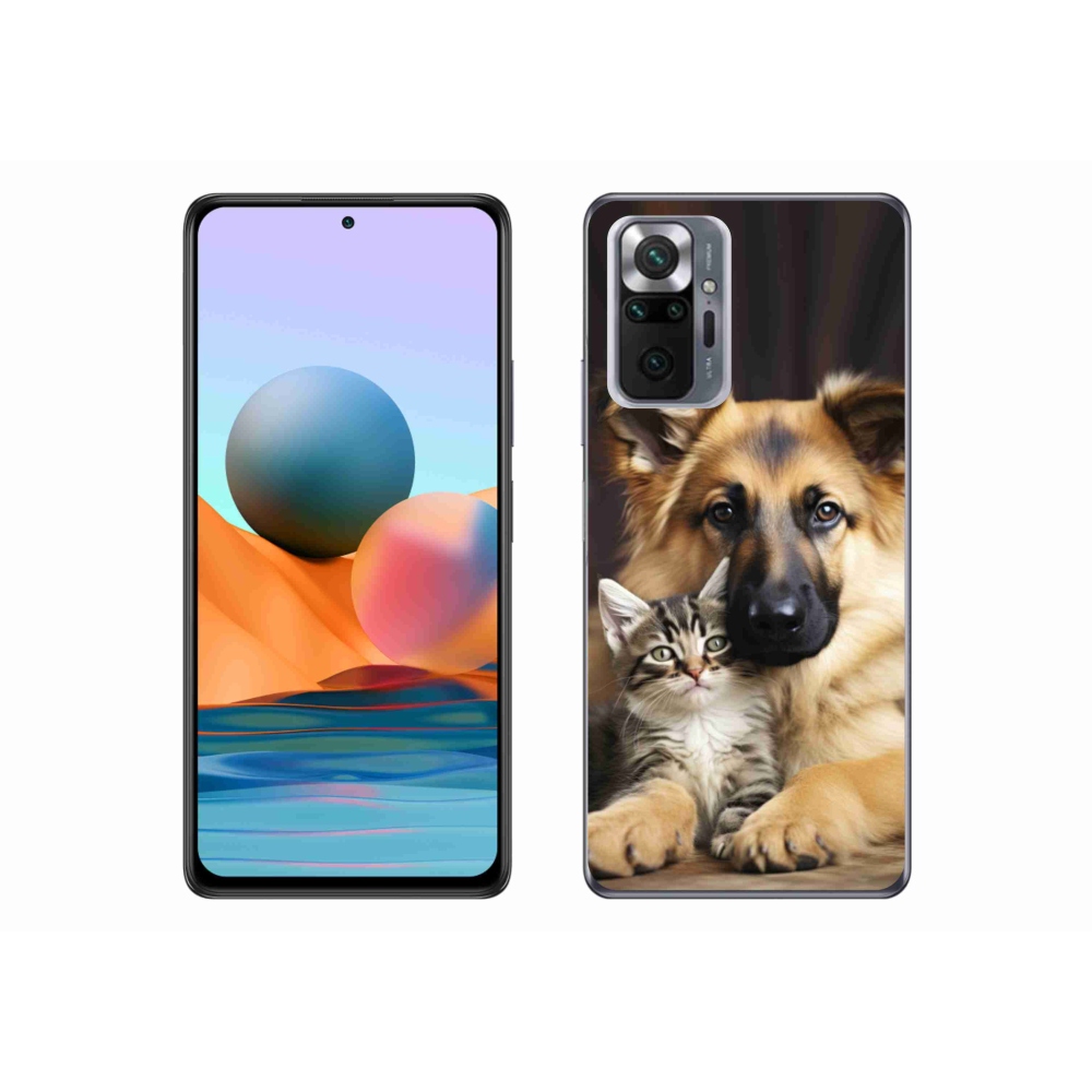 Gélový kryt mmCase na Xiaomi Redmi Note 10 Pro - zvieracie priateľstvo