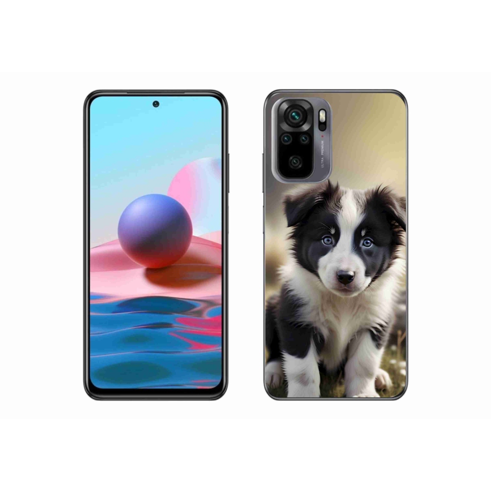 Gélový kryt mmCase na Xiaomi Redmi Note 10 - roztomilá border kólia
