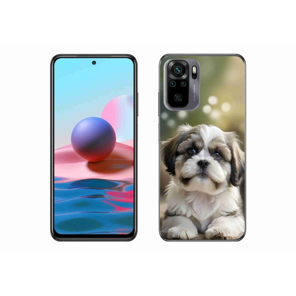 Gélový kryt mmCase na Xiaomi Redmi Note 10 - roztomilý shih-tzu