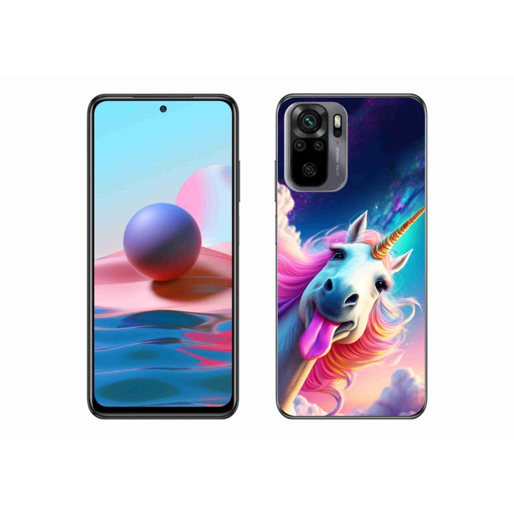 Gélový kryt mmCase na Xiaomi Redmi Note 10 - šialený jednorožec
