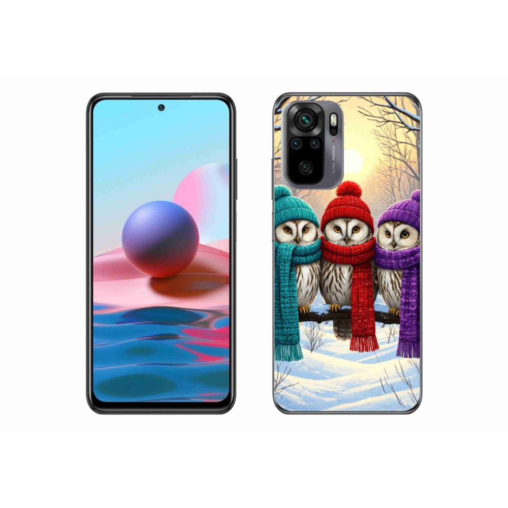 Gélový kryt mmCase na Xiaomi Redmi Note 10 - soví priatelia