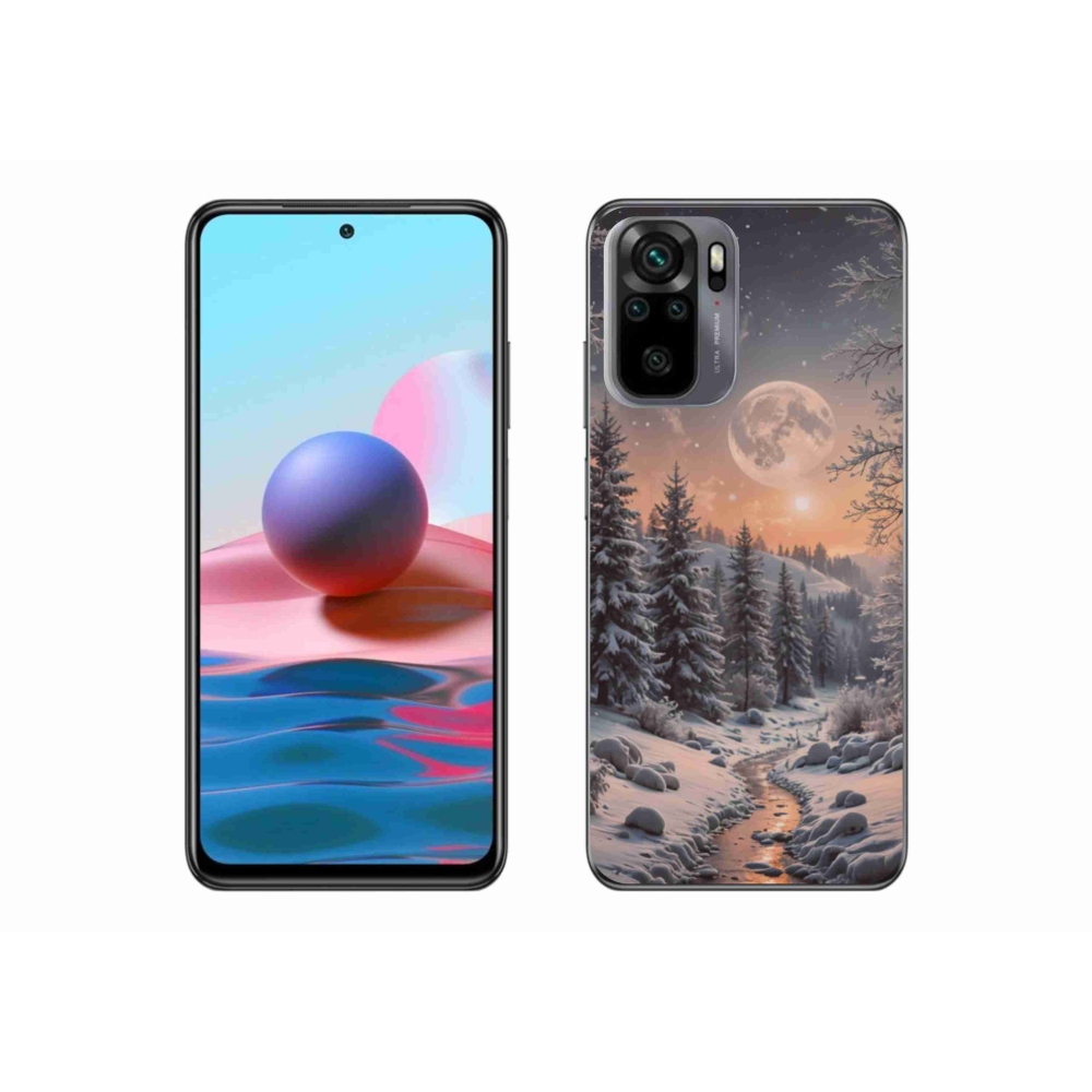 Gélový kryt mmCase na Xiaomi Redmi Note 10 - zimná krajina 2