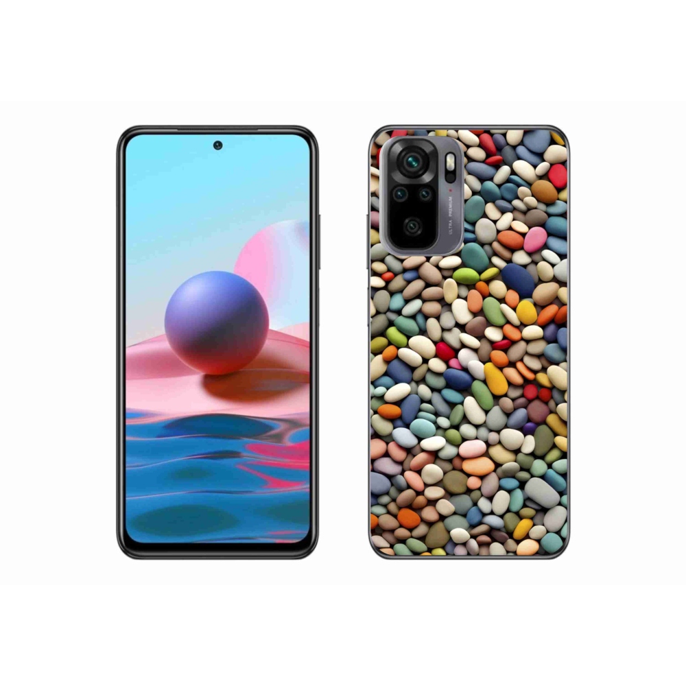 Gélový kryt mmCase na Xiaomi Redmi Note 10S - farebné kamienky 2