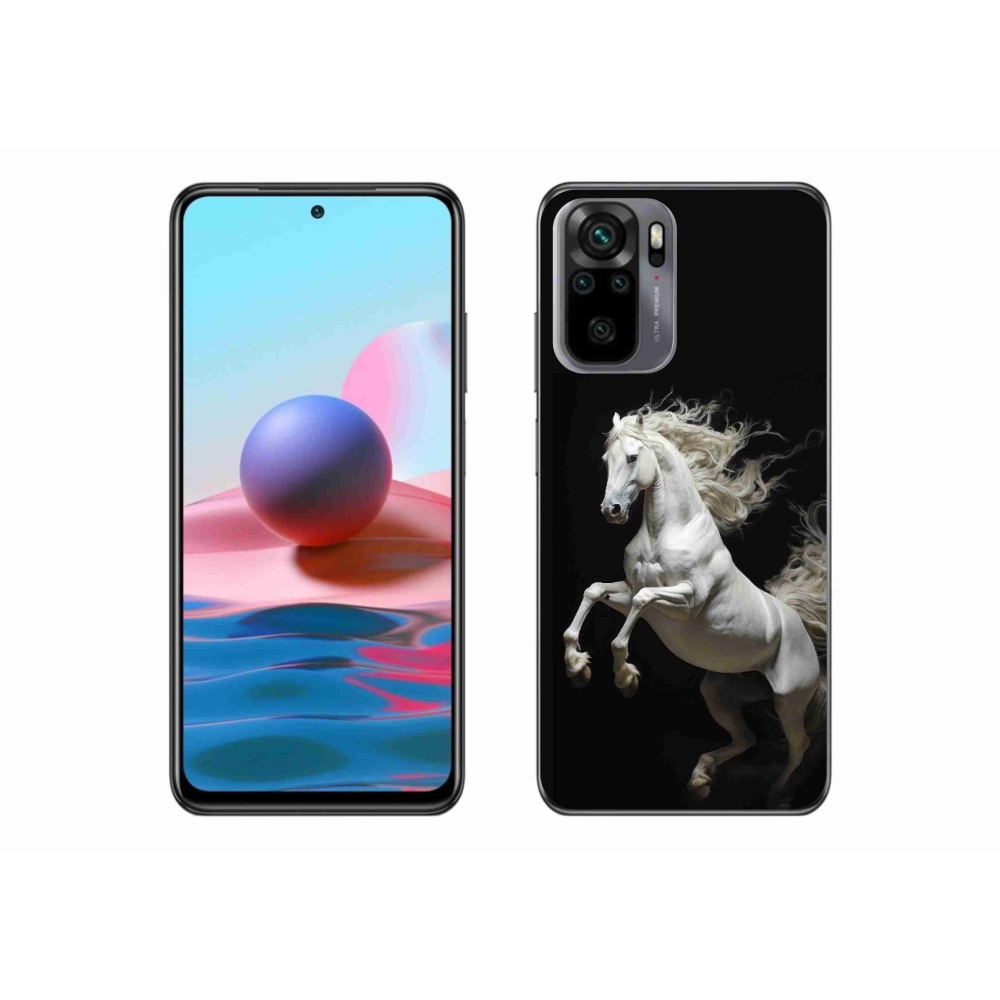 Gélový kryt mmCase na Xiaomi Redmi Note 10S - biely kôň 4