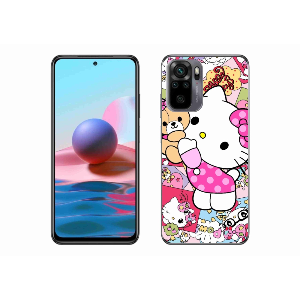 Gélový kryt mmCase na Xiaomi Redmi Note 10S - cute kitty