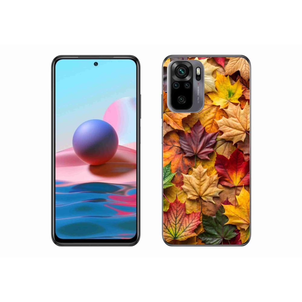Gélový kryt mmCase na Xiaomi Redmi Note 10S - javorové listy 2