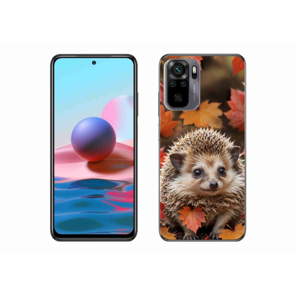 Gélový kryt mmCase na Xiaomi Redmi Note 10S - ježko v lístia