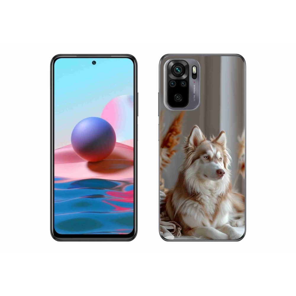 Gélový kryt mmCase na Xiaomi Redmi Note 10S - pokojný sibírsky husky