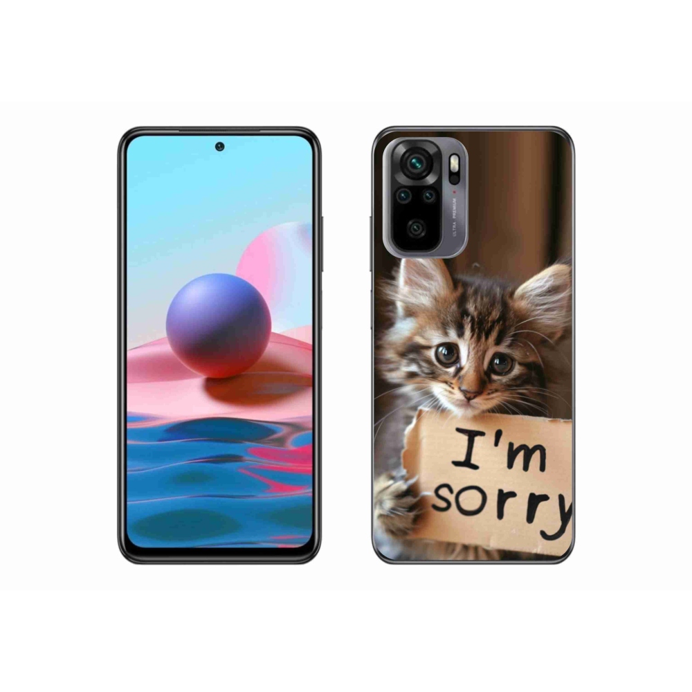Gélový kryt mmCase na Xiaomi Redmi Note 10S - mačacie ospravedlnenie