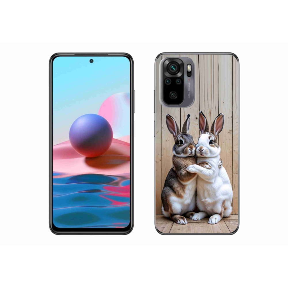 Gélový kryt mmCase na Xiaomi Redmi Note 10S - králičie pár
