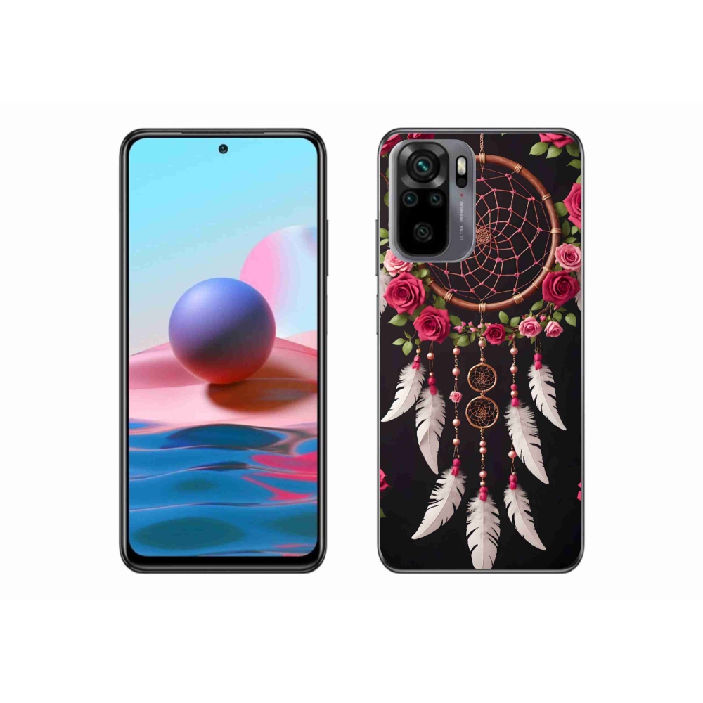 Gélový kryt mmCase na Xiaomi Redmi Note 10S - lapač snov s ružami