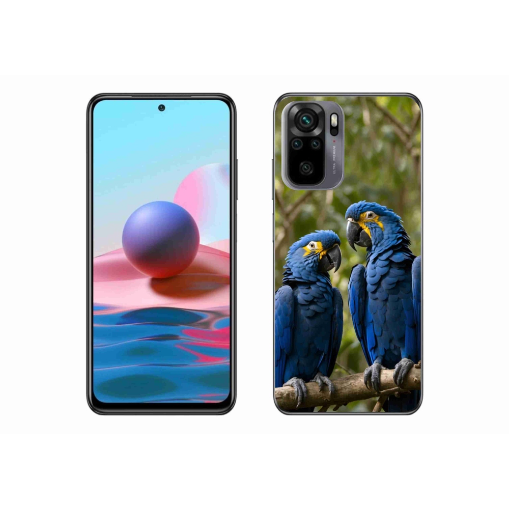 Gélový kryt mmCase na Xiaomi Redmi Note 10S - papagájové duo