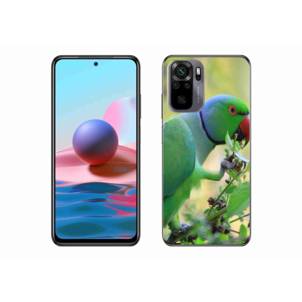Gélový kryt mmCase na Xiaomi Redmi Note 10S - papagáj Alexandr