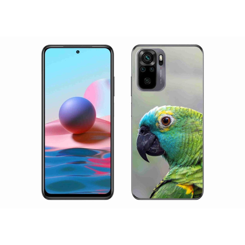 Gélový kryt mmCase na Xiaomi Redmi Note 10S - papagáj amazoňan