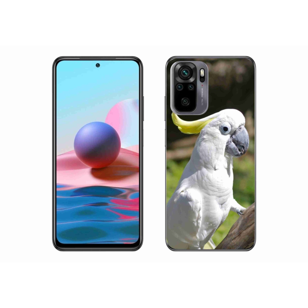 Gélový kryt mmCase na Xiaomi Redmi Note 10S - papagáj kakadu 2