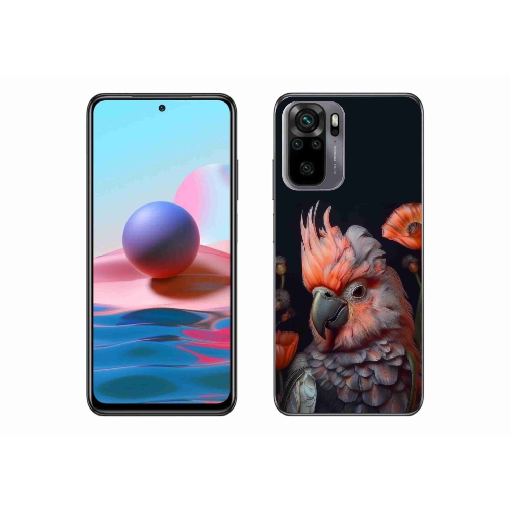 Gélový kryt mmCase na Xiaomi Redmi Note 10S - papagáj kakadu vo farbách