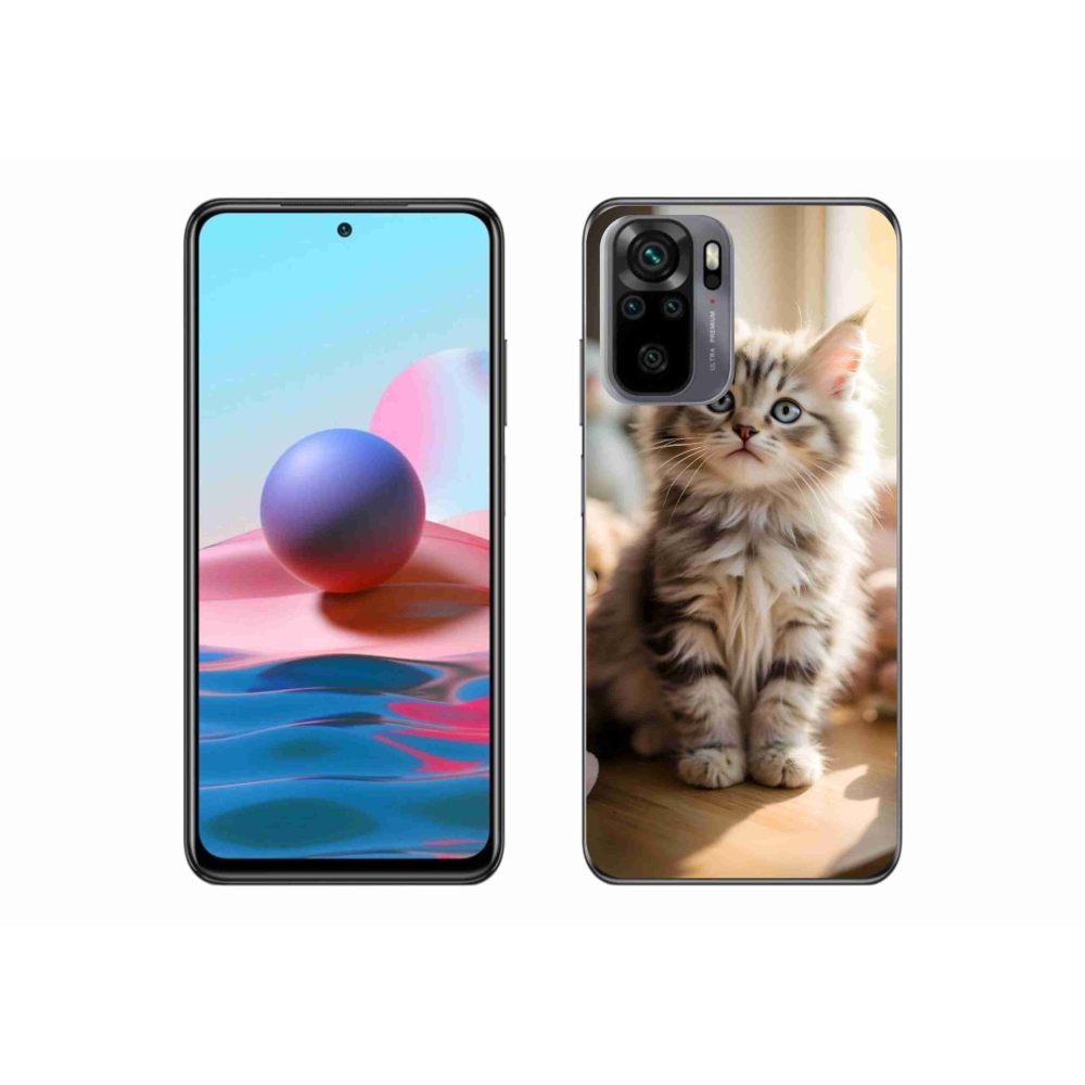 Gélový kryt mmCase na Xiaomi Redmi Note 10S - roztomilé mačiatko 10