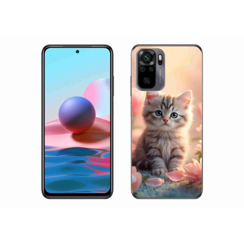 Gélový kryt mmCase na Xiaomi Redmi Note 10S - roztomilé mačiatko 8