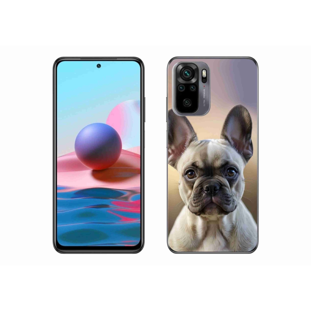 Gélový kryt mmCase na Xiaomi Redmi Note 10S - roztomilý francúzsky buldoček