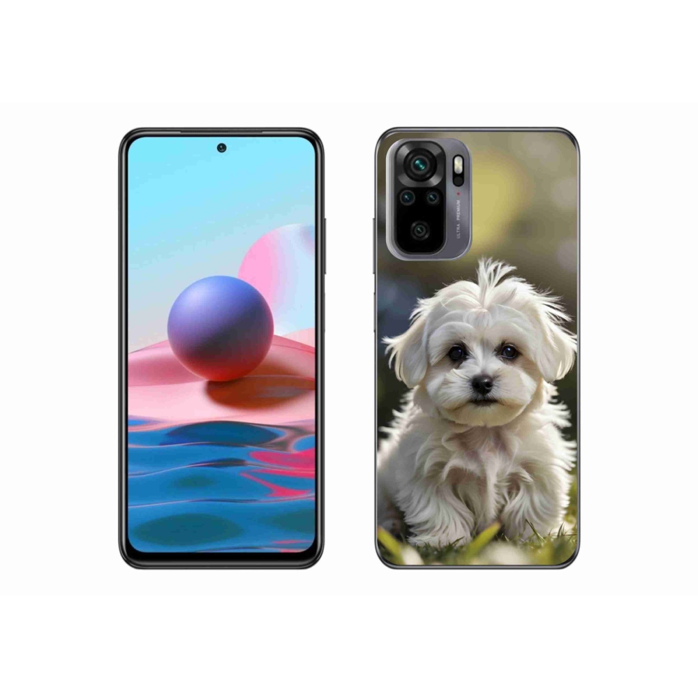 Gélový kryt mmCase na Xiaomi Redmi Note 10S - roztomilý maltézsky psík