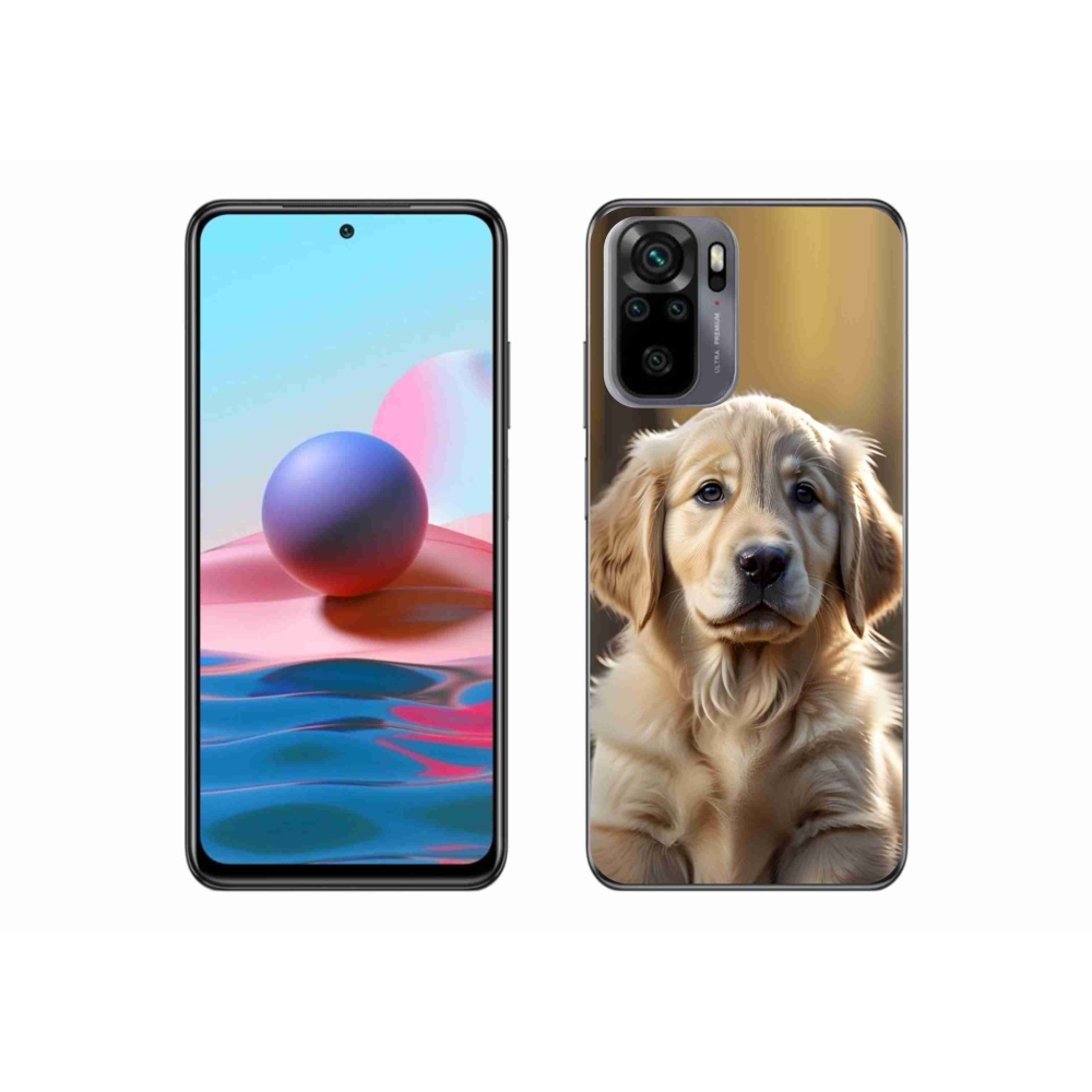 Gélový kryt mmCase na Xiaomi Redmi Note 10S - roztomilý zlatý retriever