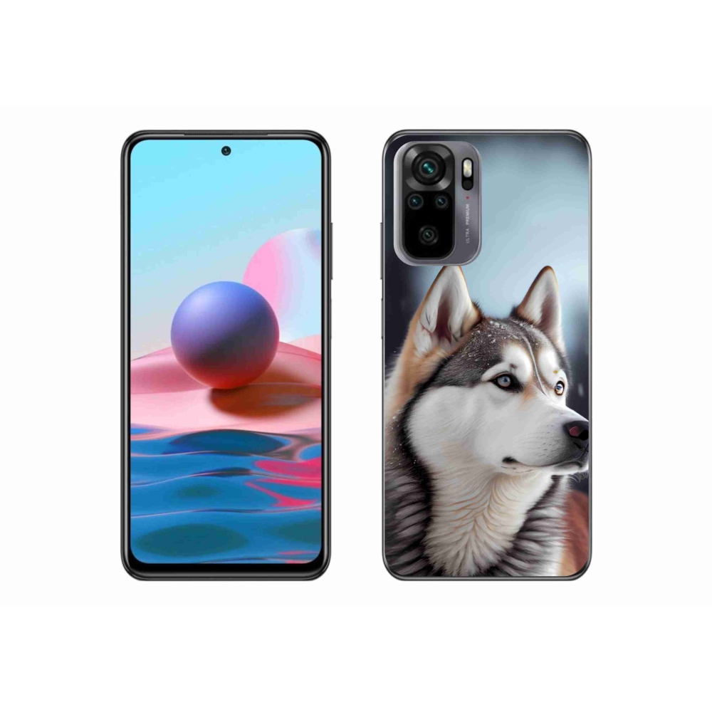 Gélový kryt mmCase na Xiaomi Redmi Note 10S - sibírsky husky